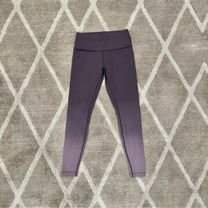 Lululemon Wunder Under High Rise Leggings Purple Ombre Boysenberry Size 8